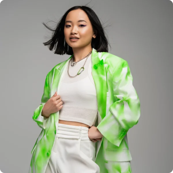 Green Marble  Blazer - Image 2