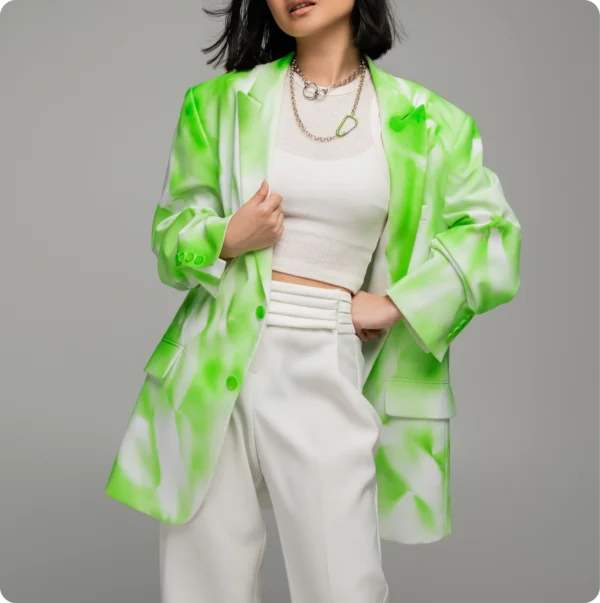 Green Marble  Blazer - Image 3