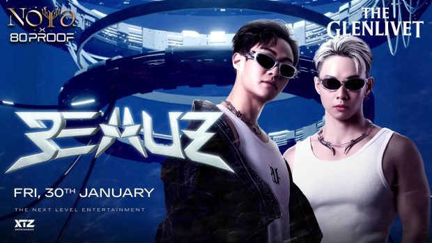 BEAUZ performing live at NOYA x 80 Proof nightclub event