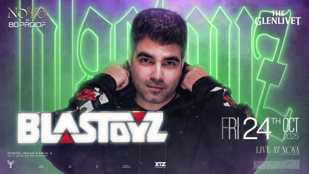 Blastoyz performing live at NOYA x 80 Proof nightclub event