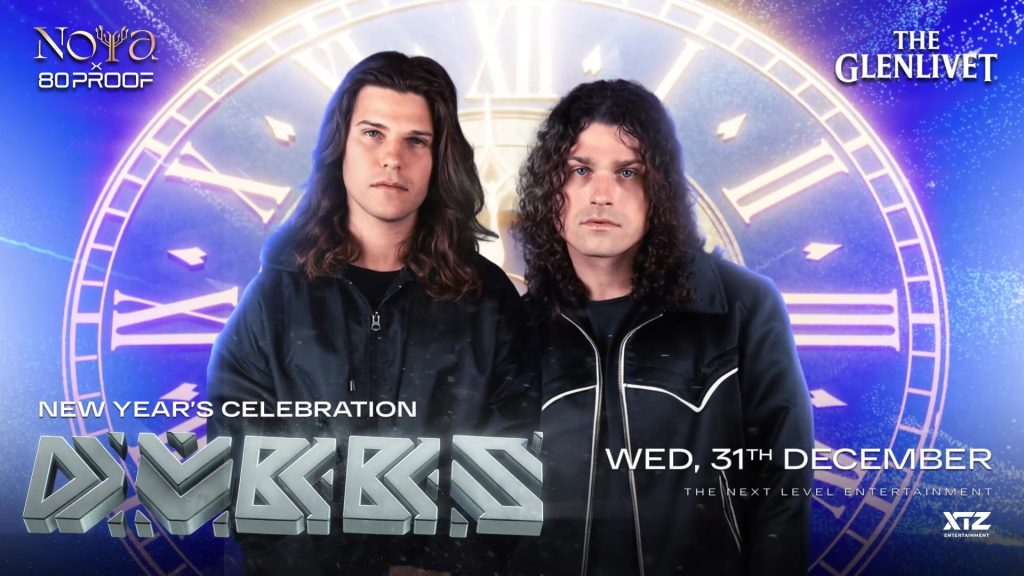 DVBBS performing live at NOYA x 80 Proof nightclub event