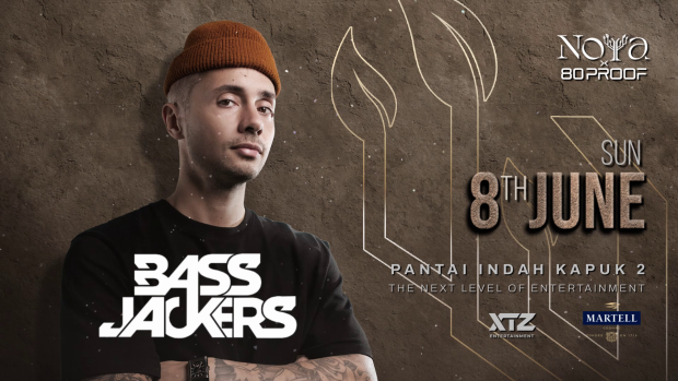 Bassjackers performing live at NOYA x 80 Proof nightclub event