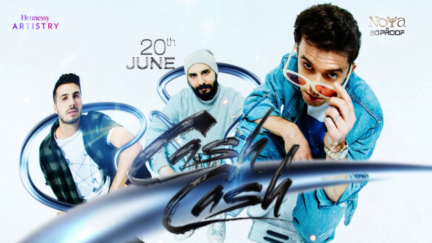 Cash Cash performing live at NOYA x 80 Proof nightclub event